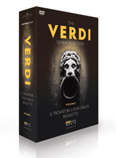 VERDI, G.: Opera Selection, Vol. 1 - Il trovatore / Don Carlos / Rigoletto (4 DVD Box Set) (NTSC)
