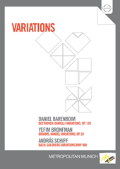 VARIATIONS - BACH, J.S. / BEETHOVEN, L. van / BRAHMS, J. (Schiff, Barenboim, Bronfman) (NTSC)