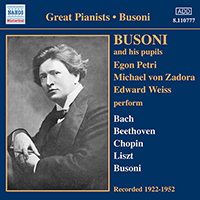 BUSONI AND HIS PUPILS (1922-1952)