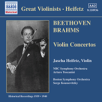 BEETHOVEN / BRAHMS: Violin Concertos (Heifetz) (1939-1940)