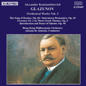 GLAZUNOV: Orchestral Works, Vol.  3