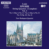 SPOHR, L.: String Quartets (Complete), Vol.  3 - Nos. 1, 2, 5 (New Budapest Quartet)