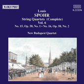 SPOHR, L.: String Quartets (Complete), Vol.  6 - Nos. 15 and 16 (New Budapest Quartet)