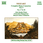 MOZART: Piano Concertos Nos. 17 and 18