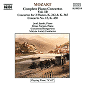 MOZART: Piano Concertos Nos. 7, 10 and 15