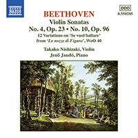 BEETHOVEN: Violin Sonatas Opp. 23 and 96 / 12 Variations