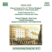 MOZART: Piano Concerto No. 21 / Violin Concerto No. 5
