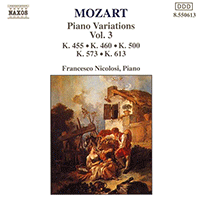 MOZART: Piano Variations, Vol.  3