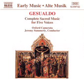 GESUALDO: Sacred Music for Five Voices (Complete)