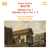 BACH, J.C.: Sinfonias, Vol.  2