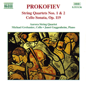 PROKOFIEV: String Quartets Nos. 1 and 2 / Cello Sonata