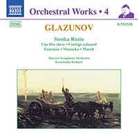 GLAZUNOV, A.K.: Orchestral Works, Vol.  4 - Stenka Razin / Une fete slave / Cortege solennel (Moscow Symphony, Krimets)