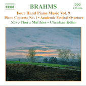 BRAHMS: Four-Hand Piano Music, Vol.  9