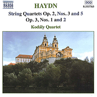 HAYDN: String Quartets Op. 2, Nos. 3 and 5 / Op. 3, Nos. 1-2