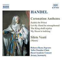 HANDEL: Coronation Anthems / Silete Venti