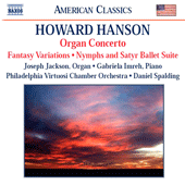 HANSON: Concerto for Organ, Harp and Strings / Nymphs and Satyr