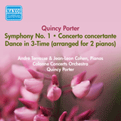 PORTER, Q.: Symphony No. 1 / Concerto concertante / Dance in 3-Time (Terrasse, Cohen, Colonne Concerts Orchestra, Porter) (1955)
