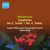 MENDELSSOHN, F.: Symphonies Nos. 3, 