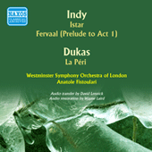 INDY, V. d': Istar / Fervaal: Prelude / DUKAS, P.: La Peri (Westminster Symphony, Fistoulari) (1953)