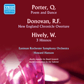 Orchestral Music - PORTER, Q. / DONOVAN, R.F. / HIVELY, W. (Hanson Conducts Music of Porter, Donovan and Hively) (Hanson) (1954)