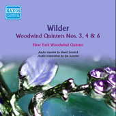 WILDER, A.: Wind Quintets Nos. 3, 4 and 6 (New York Woodwind Quintet) (1961)