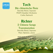 TOCH, E.: Chinesische Flote (Die) / RICHTER, M.: 2 Chinese Songs / Transmutation (Renzi, MGM Chamber Orchestra, Surinach, Ajemian) (1956)