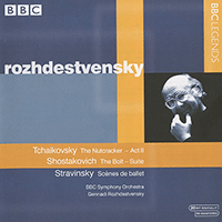 TCHAIKOVSKY, P.I.: Nutcracker (The) / SHOSTAKOVICH, D.: The Bolt / STRAVINSKY, I.: Scenes de ballet (excerpts) (Rozhdestvensky) (1981, 1987)