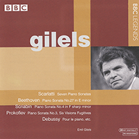 Piano Recital: Gilels, Emil - SCARLATTI, D. / BEETHOVEN, L. van / SCRIABIN, A. / PROKOFIEV, S. / DEBUSSY, C.: (1957, 1984)