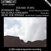 TUBIN: Symphony No. 1 / Balalaika Concerto / Music for Strings