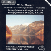 MOZART: Complete String Quintets, Vol. 1