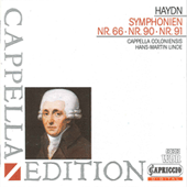 HAYDN, F.J.: Symphonies - Nos. 66, 90, 91 (Cappella Coloniensis, Linde)