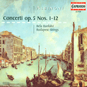 ALBINONI, T.: Concerti a 5 - Opp. 5, Nos. 1-12 (Banfalvi, Budapest Strings, Botvay)