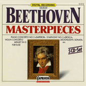 BEETHOVEN MASTERPIECES, Vols. 1-5