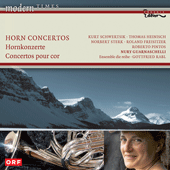 Horn Concertos (Contemporary) - FREISITZER, R. / HEINISCH, T. / STERK, N. / SCHWERTSIK, K. / PINTOS, R. (Nury Guarnaschelli, Ensemble Die Reihe)