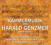 GENZMER, H.: Cello Sonata No. 2 / Piano Suite in C major / Konzert for Piano and Percussion (In Memoriam) (Berger, Hohenrieder, Sadlo)