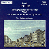 SPOHR, L.: String Quartets (Complete), Vol. 9 - Nos. 20 and 21 (New Budapest Quartet)