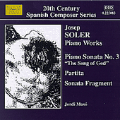 SOLER, J.: Piano Sonata No. 3 / Partita