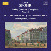 SPOHR, L.: String Quartets (Complete), Vol. 12 - Nos. 33 and 35 (Moscow Dima Quartet)
