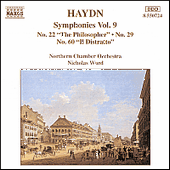 HAYDN: Symphonies, Vol. 9 (Nos. 22, 29, 60)