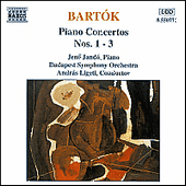 BARTÓK, B.: Piano Concertos Nos. 1-3 (Jandó, Budapest Symphony, A. Ligeti)