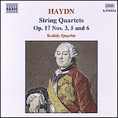 HAYDN: String Quartets Op. 17, Nos. 3, 5 and 6