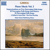GRIEG, E.: Piano Music, Vol. 2 (Steen-Nøkleberg) - Improvisations on 2 Norwegian Folk Songs / 25 Norwegian Folk Songs and Dances