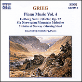 GRIEG, E.: Piano Music, Vol. 4 (Steen-Nøkleberg) - From Holberg's Time / Slåtter / 6 Norwegian Mountain Melodies / Morning Mood