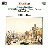 BRAHMS, J.: Theme and Variations / Sarabandes / Gavottes (Biret)
