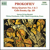 PROKOFIEV: String Quartets Nos. 1 and 2 / Cello Sonata