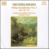 MENDELSSOHN: String Symphonies, Vol. 3