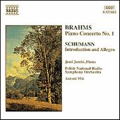 BRAHMS, J.: Piano Concerto No. 1 / SCHUMANN, R.: Introduction and Concerto-Allegro (Jandó, Polish National Radio Symphony, Wit)