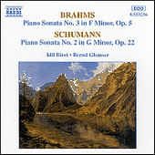 BRAHMS: Piano Sonata No. 3 / SCHUMANN: Piano Sonata No. 2