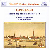 BACH, C.P.E.: Hamburg Sinfonias Nos. 1 - 6, Wq. 182