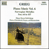 GRIEG, E.: Piano Music, Vol. 6 (Steen-Nøkleberg) - Norwegian Melodies, EG 108: Nos. 64-117